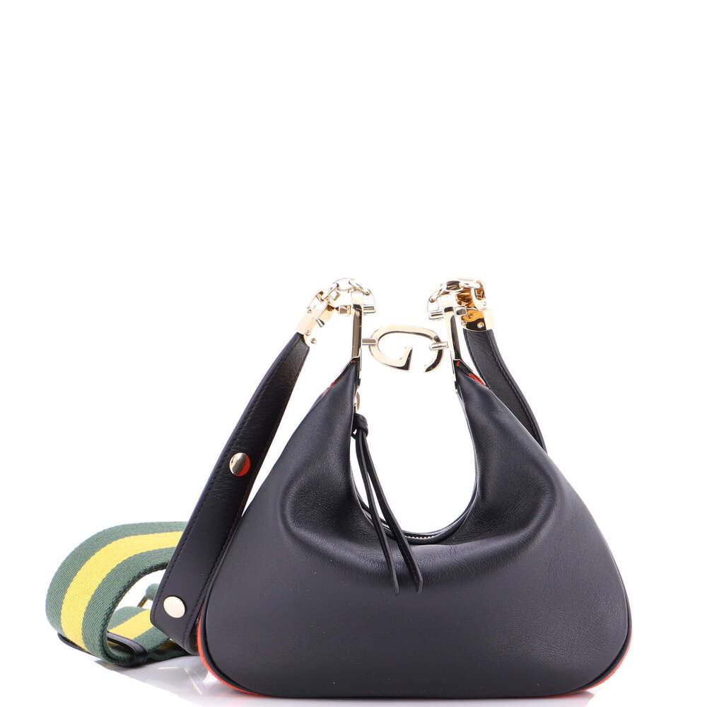 Gucci Small Attache Shoulder Bag Leather